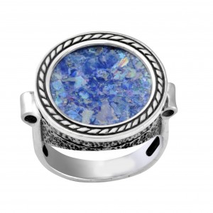 Roman Glass Ring in Sterling Silver by Rafael Jewelry
 Artistas y Marcas