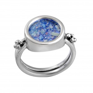 Sterling Silver with Roman Glass by Rafael Jewelry