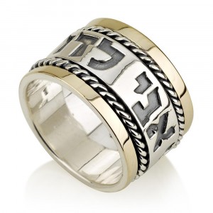 Ani Ledodi Spinning Ring in 14K Gold and Sterling Silver by Ben Jewelry DEALS