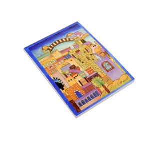 Soft Cover Notepad with a Scene of Jerusalem by Yair Emanuel Casa Judía
