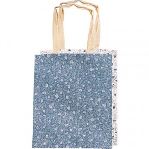 Simple Blue and White Pomegranate Bag with Two Sides by Yair Emanuel Judaica Moderna
