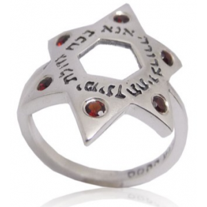 Magen David Ring with 