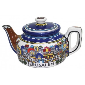 Teapot with Ancient Jerusalem Motif Decoración para el Hogar 