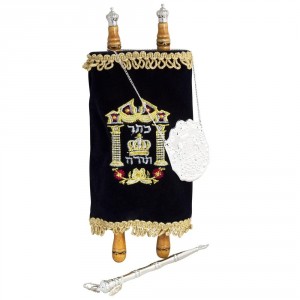  Large  Deluxe Replica Torah Scroll Artículos para la Sinagoga