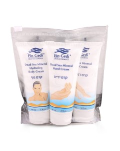 Dead Sea Foot Cream, Hand Cream & Body Lotion Travel Set  Cuidado al cuerpo