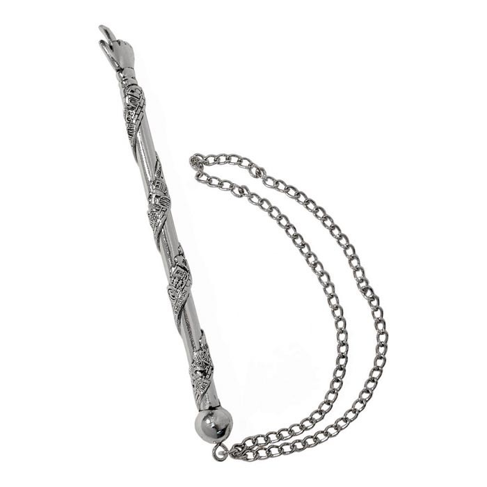Sterling Silver Plated Torah Pointer with Jerusalem and Chain