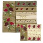 Yair Emanuel Silk Matzah Cover Set with Pomegranates in Gold