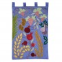 Yair Emanuel Extra Large Wall Hanging: The Seven Species in Blue