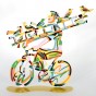 David Gerstein Ladder Man Bike Rider Sculpture 