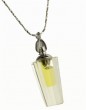 Long Bottle Crystal Pendant with Anointing Oil