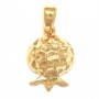 Pomegranate Pendant with Gold Plated Textured Design