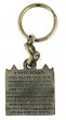 Pewter Keychain with 770 Chabad Headquarters and Traveler’s Prayer