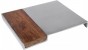 Yair Emanuel Challah Board in Aluminum and Wood with Modern Design